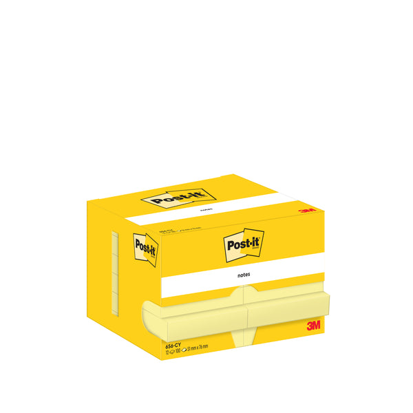 Blocs notes Post-it® autocollantes 51x76 - lot de 12