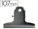 Pince à dessin 107 mm - design chromé professionnel