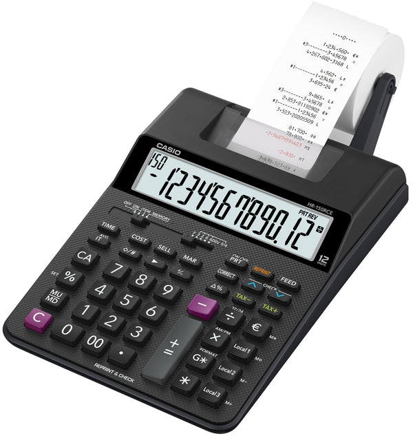 Calculatrice imprimante casio hr-150-12 chiffres