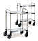 Chariot inox 2 plateaux - Dimensions 630 x 400 mm