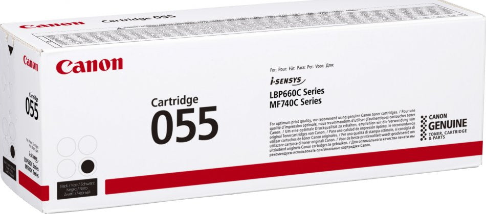Cartouche Toner Canon 055 nr - rendement 2300 pages