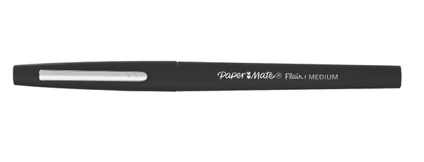 Feutre flair 0,7mm - pack éco de 36 pièces, pointe moyenne noire