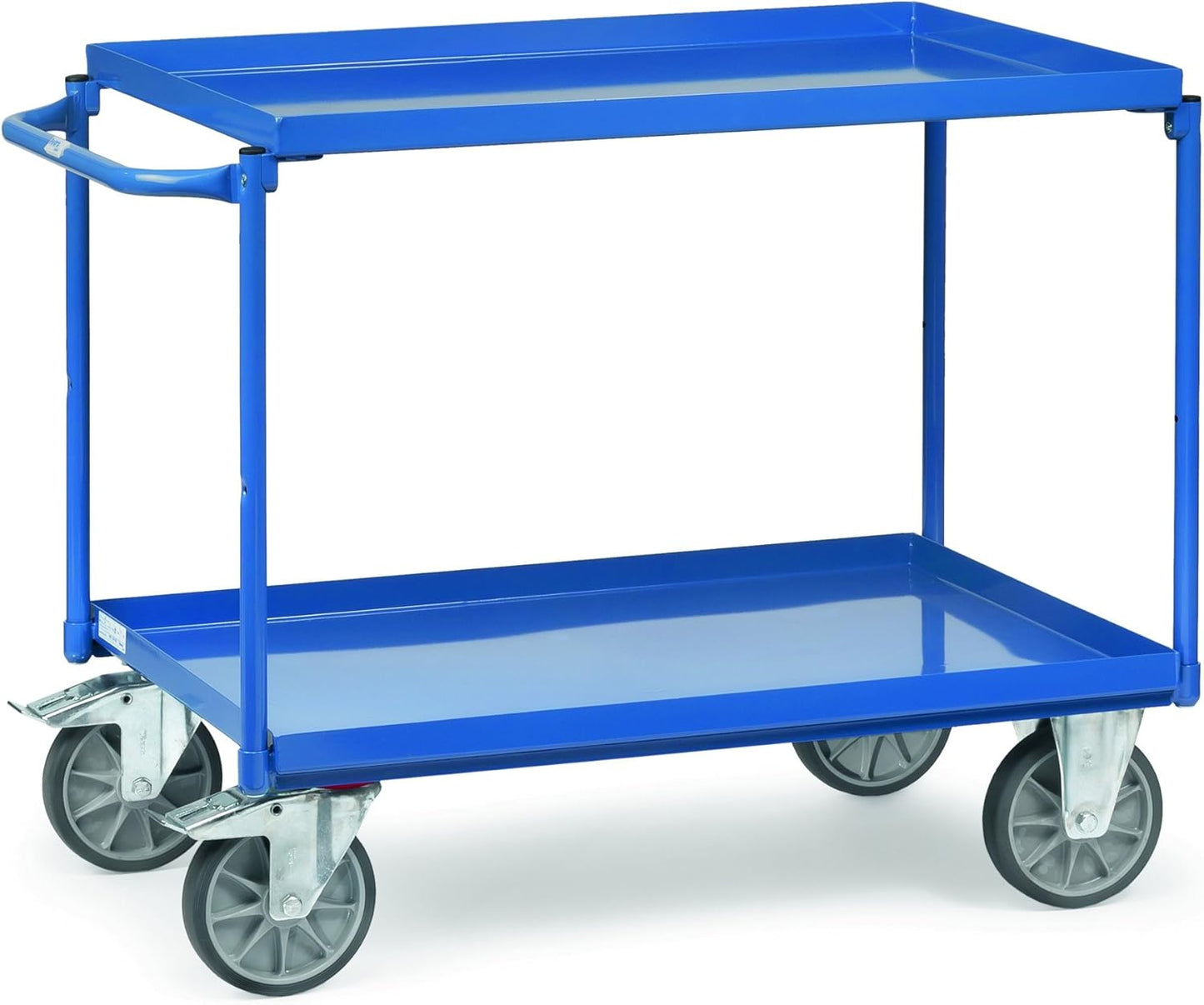 Chariot Tole 2 Plateaux A Rebords Etanches Dimensions Utiles 850 X 500 Mm