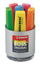 Pot de 6 surligneurs Stabilo boss - Couleurs Assorties