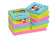Bloc notes adhésifs carrés Post-it® 47x47 mm - couleurs vives
