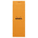 Bloc Rhodia 7.4x21cm 80feuilles 5x5- orange