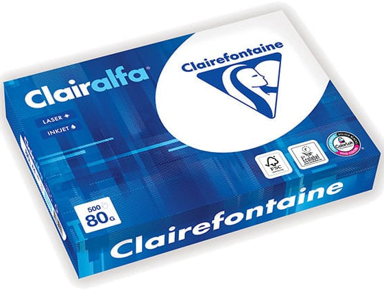 Papier a4 Clairalfa 90g - haute opacité, 500 feuilles