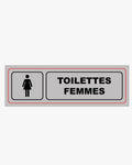 Panneau de signalisation toilettes femmes - pvc adhésif