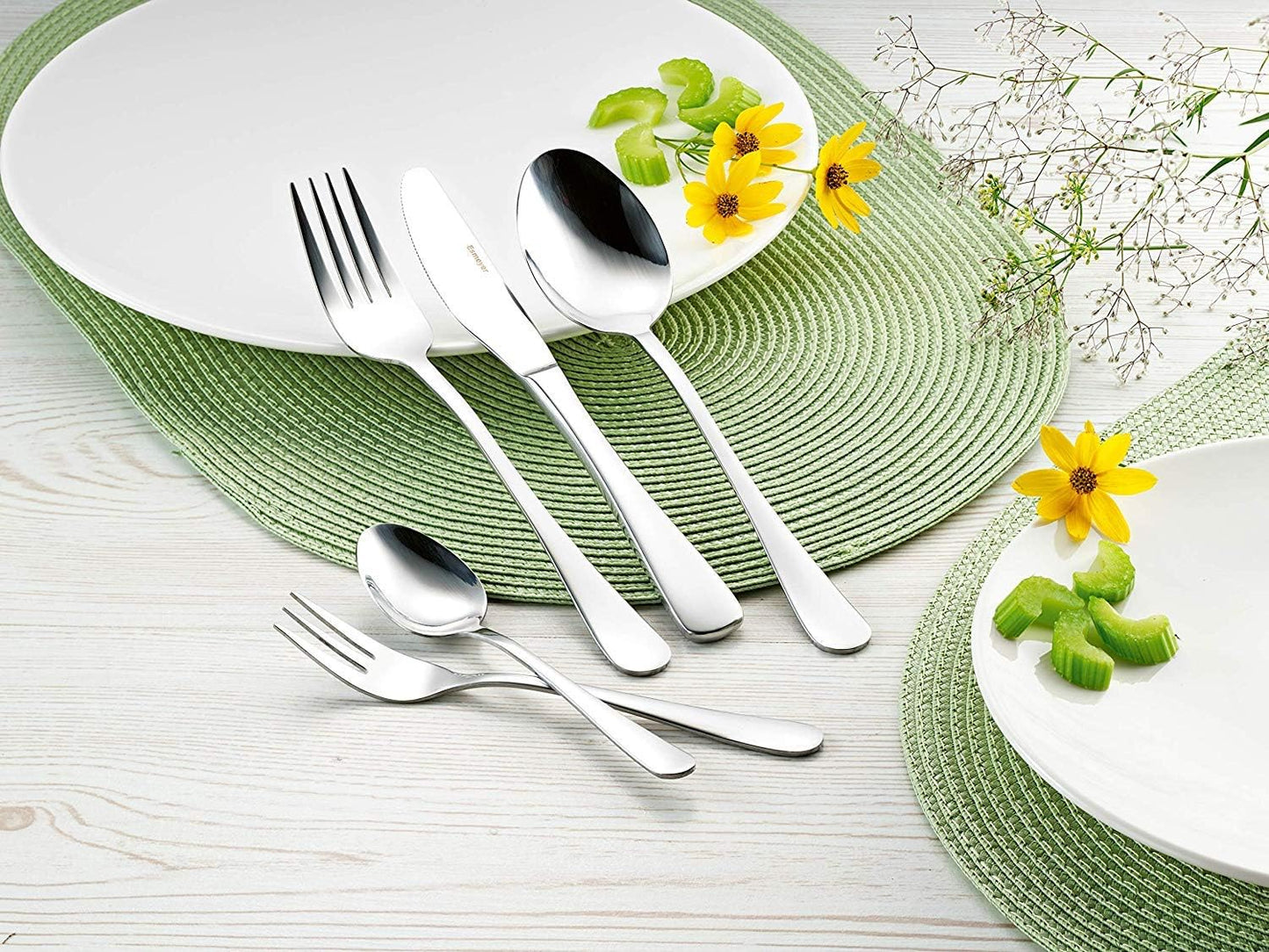 Set de 12 fourchettes métalliques - longueur 199 mm