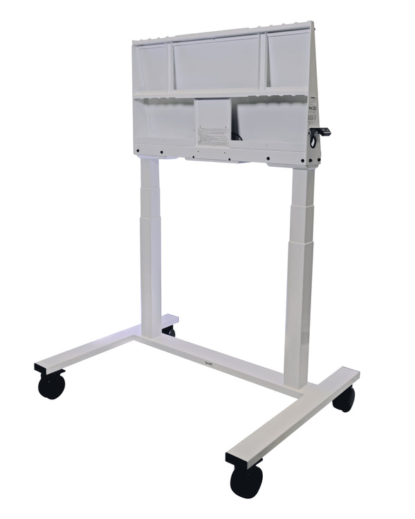 Support ajustable électrique - charge 115 kg, blanc