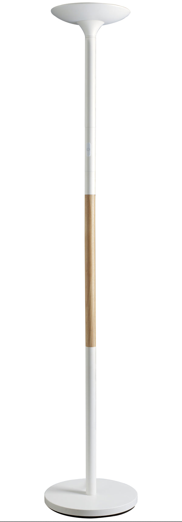 Lampadaire led blanc/bois 40w-hauteur 1800cm