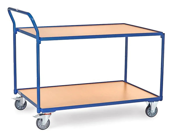 Servante 300 Kg 2 Plateaux Avec Barres De Poussee Dimensions Utiles 1.200 X 800