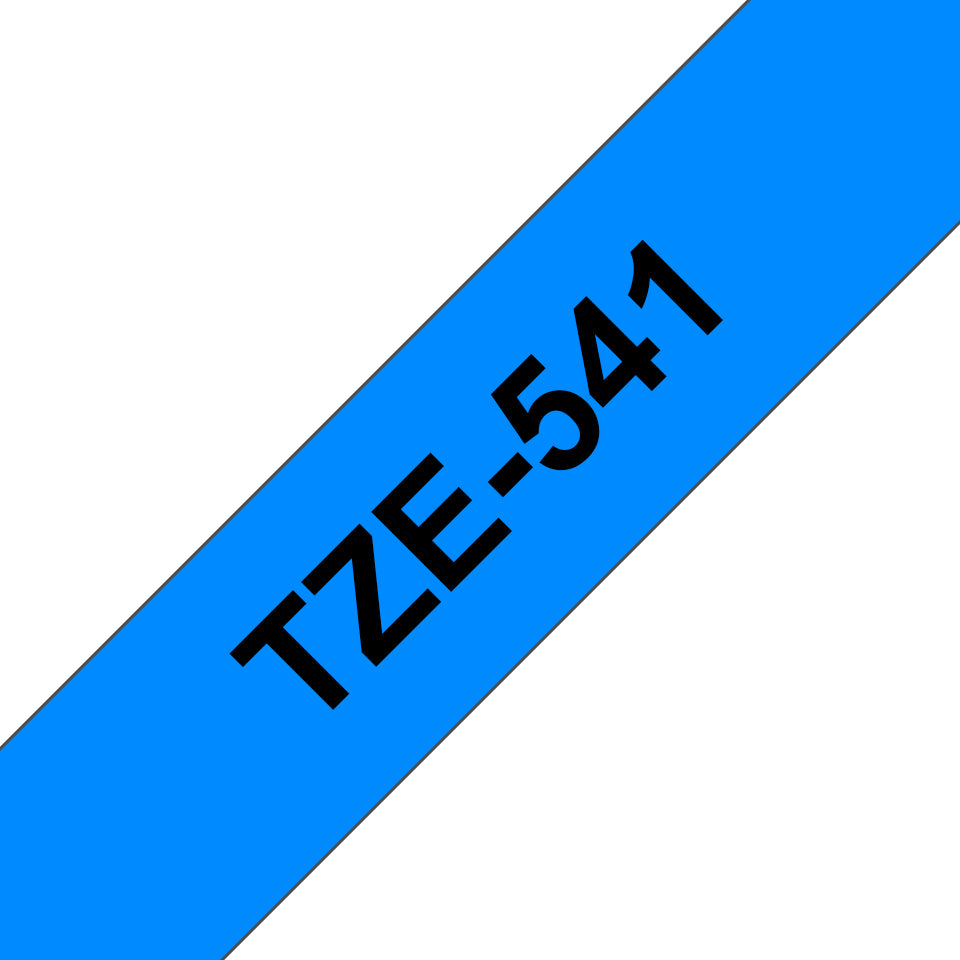 Ruban Brother 18mm TZE541 -noir sur bleu