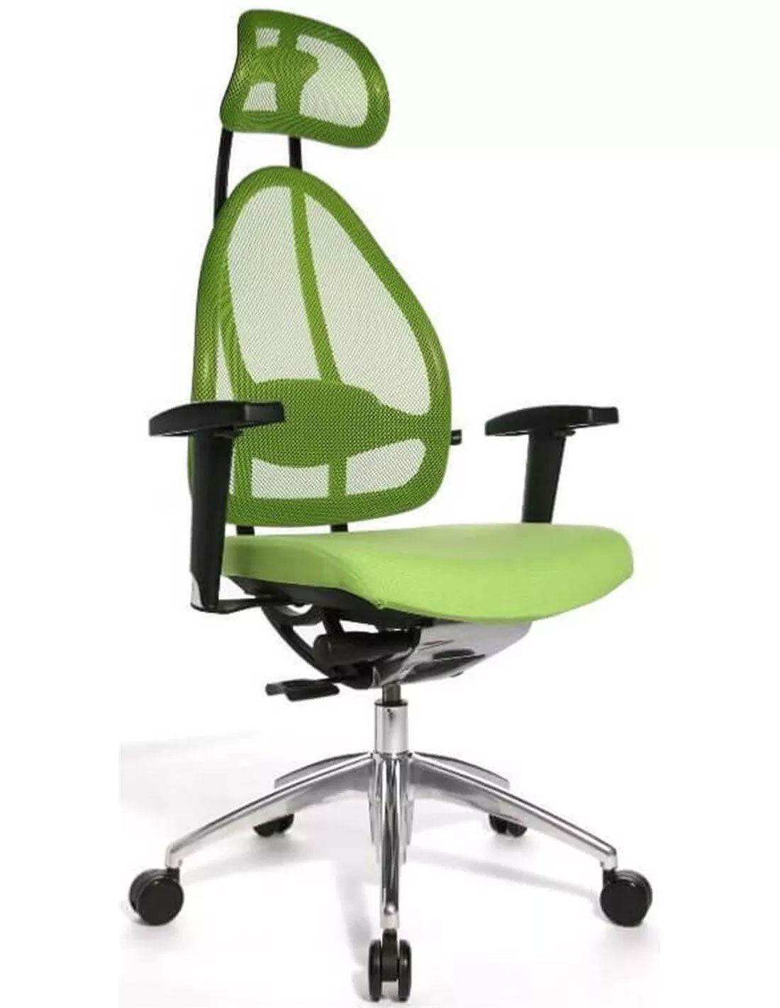 Fauteuil de bureau ergonomique Topstar - vert pomme, anti mal de dos