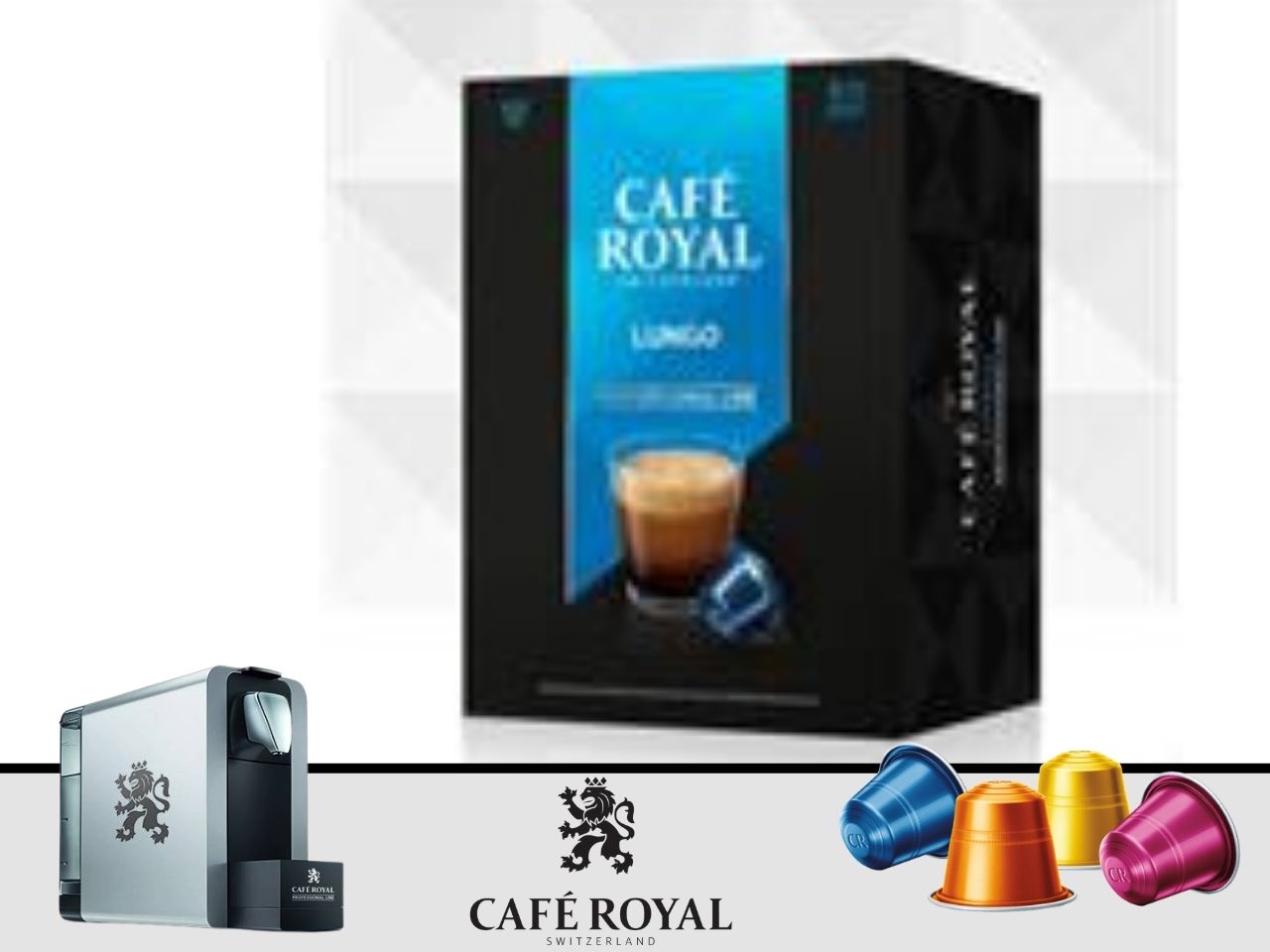 Capsules café royal pro Lungo - 48 unités, 100% Arabica