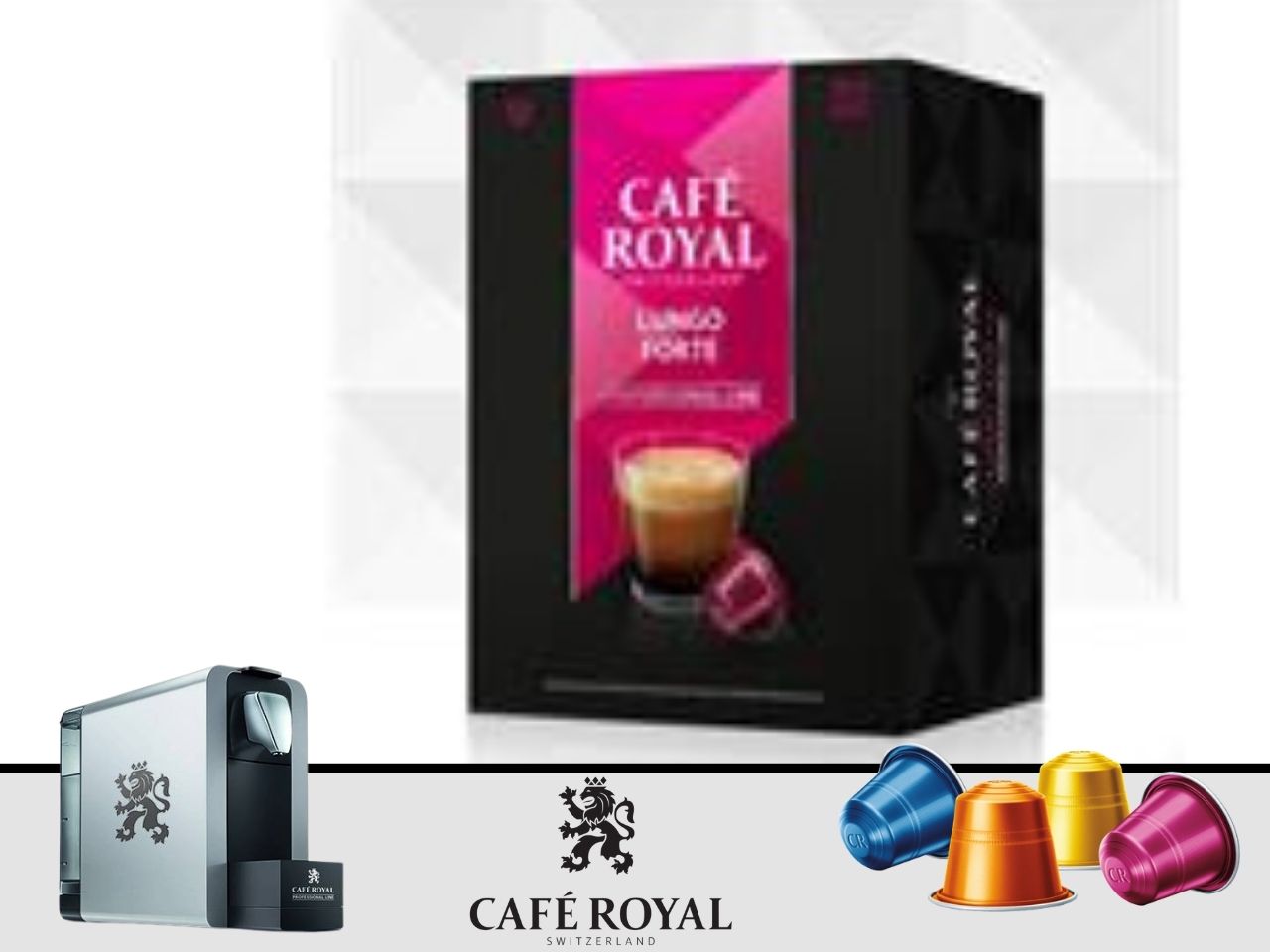 Capsules Café royal pro lungo forte - saveur riche et épicée