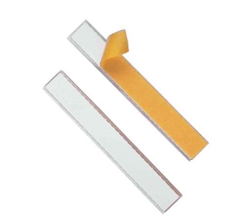 Porte-étiquette adhésif 200x40mm - Lot de 5