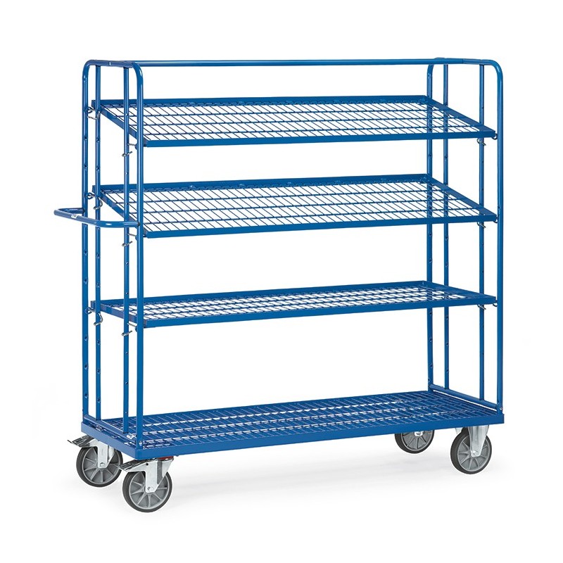 Chariot 4 Plateaux Inclinables - 500 kg Capacité