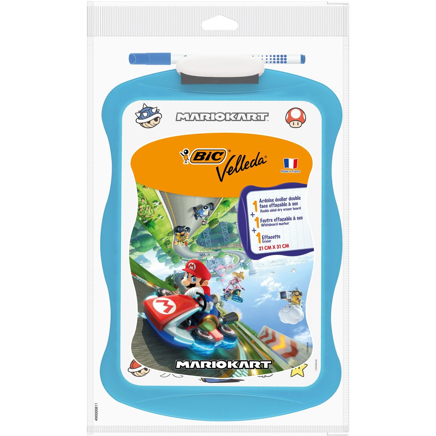 Ardoise effaçable double face 20x31 cm - pratique et ludique