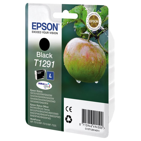Cartouche d'encre Epson noire t1291 - résistante et économique
