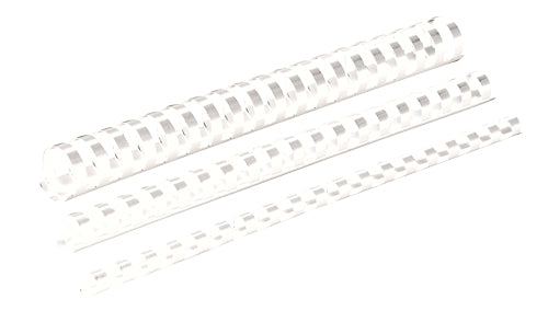Baguette de reliure 19mm -blanc- boite de 100