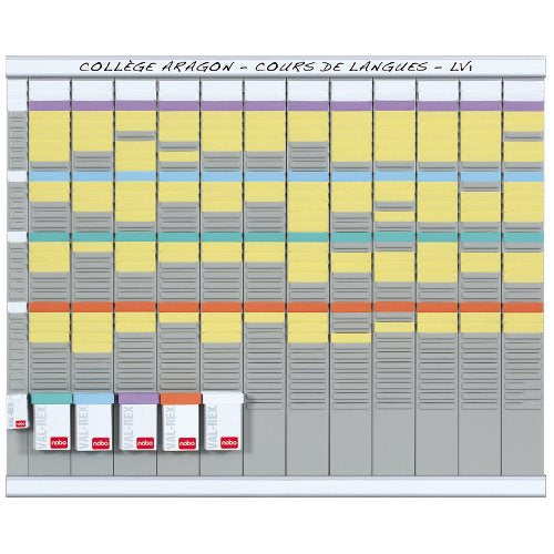 Kit planning annuel 12 colonnes indice 2- (L)660 x (H)772 mm