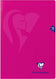 Cahier A4 couverture plastique 96 Pages - seyes -rose