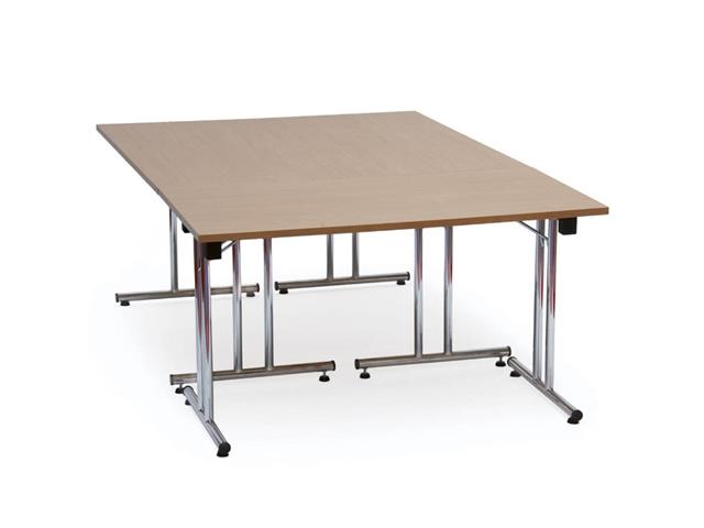 Table de réunion pliante 120x68 - pieds métalliques