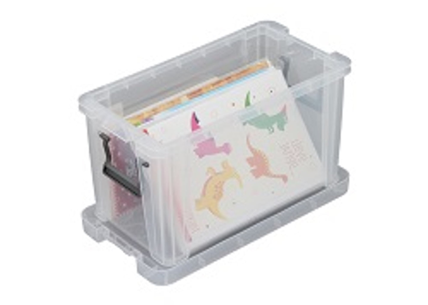 Boîte de rangement avec couvercle 2.6l -24x13x14cm