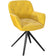 Chaise de Salon Pivotante - Tissu Jaune Ocre