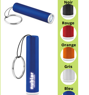 Porte-clés LED personnalisable - Lampe intégrée
