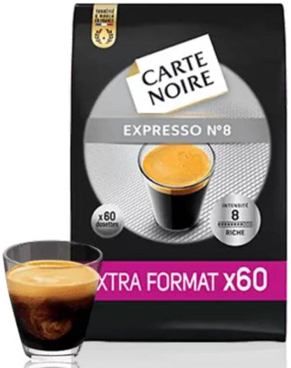 Dosettes café carte noire pour senséo expresso N°9 -paquet de 60
