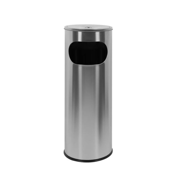 Poubelle cendrier inox 12l - compacte et résistante