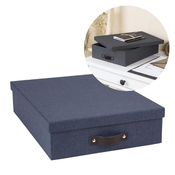Boîte courrier a4 - bleu jean, rangement éco