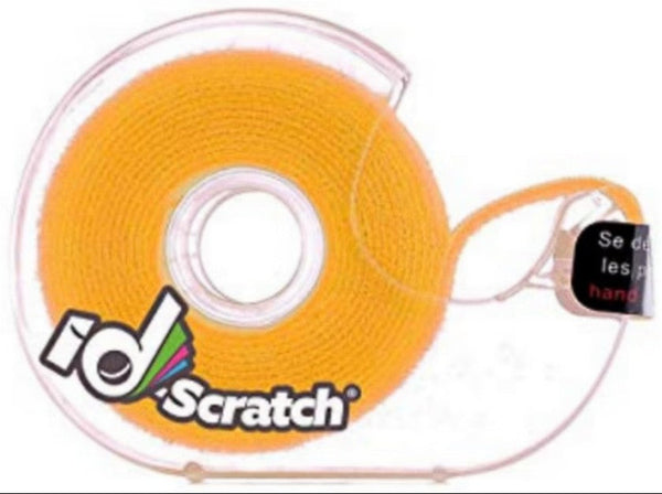 Rouleau Scratch 2m - Dévidoir Jaune, Largeur 2cm