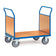 Chariot 2 Ridelles Bois - Charge 600 kg, 1000x700 mm