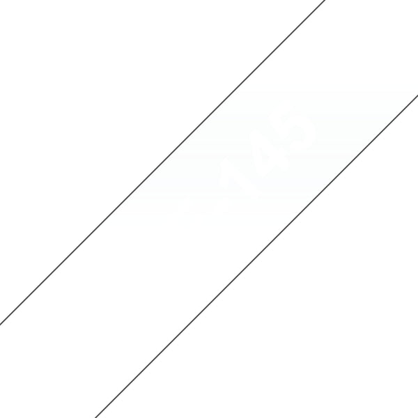 Ruban Brother TZe-145 Blanc sur Transparent 18mm