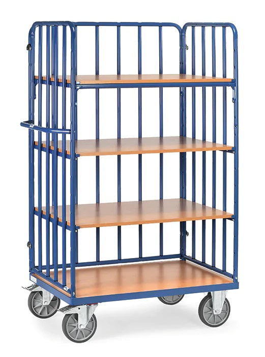 Chariot à étagères 4 plateaux - Charge 600 kg