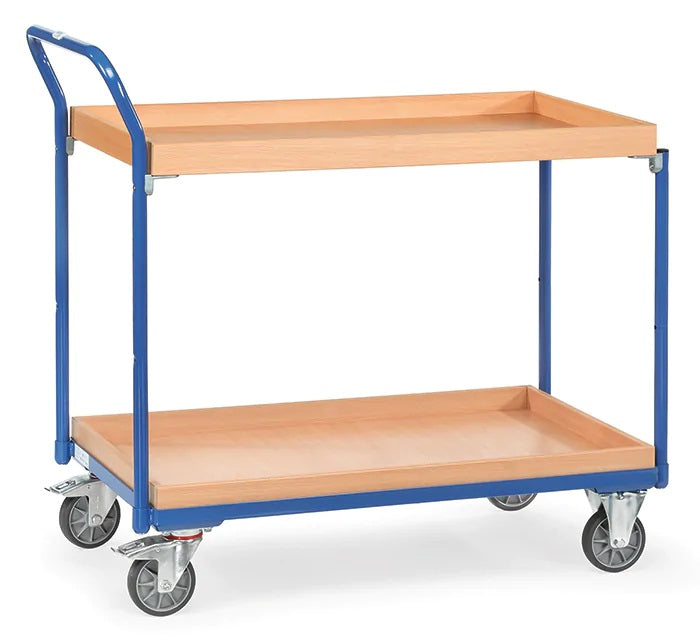 Chariot de transport 250 KG - 2 Plateaux à rebords