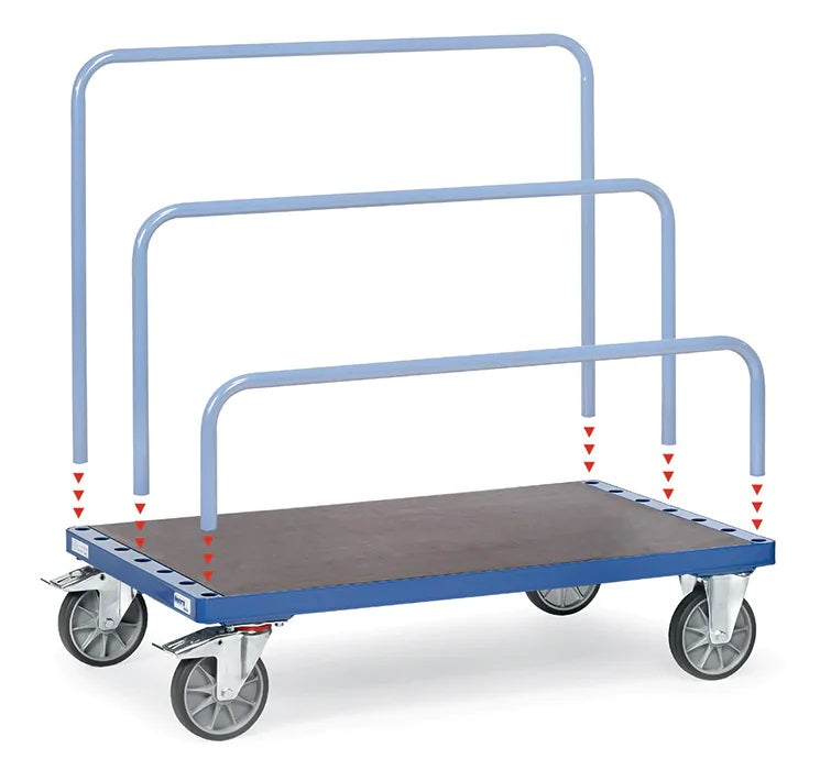 Chariot porte-panneaux 750 kg - 1600x800 mm