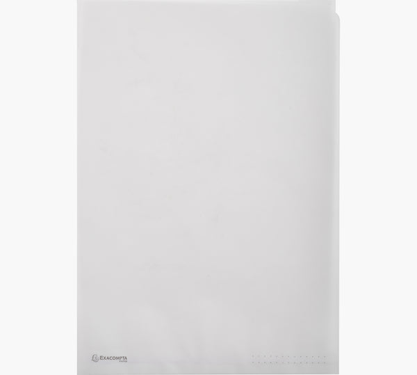 Pochette coin papier A4 blanc translucide paquet de 50