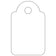 Etiquette à suspendre fil blanc 15x24mm- boite de 200