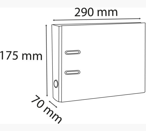 Classeur polypropylène premtouch dos de 50 noir