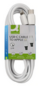 Câble USB-C vers Type L Apple blanc 2 m PVC