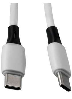 Câble USB-C vers USB-C blanc 1 m PVC