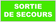 Panneau PVC Sortie de Secours