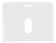 porte badge de securite acrylique rigide horizontal - 90x85mm