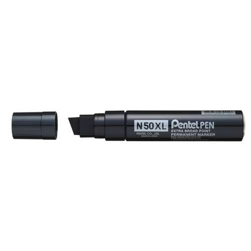 Marqueur permanent XL noir - pointe biseautée extra large 17 mm