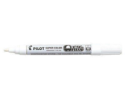 Marqueur peinture pilot pte moy. blanc