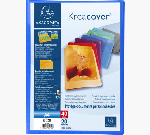 Protège document personnalisable kreacover 40 vues opaque